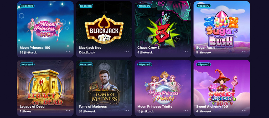 Játékkínálat, StealthBet, online casino